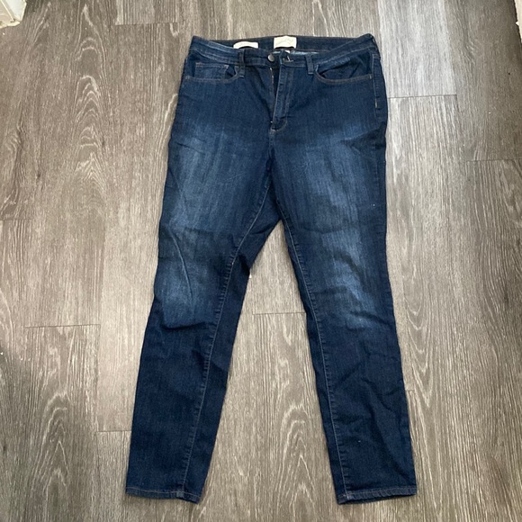 Universal Thread Womens Blue High Rise Flat Front SKINNY Denim